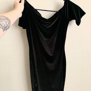 off the shoulder dress